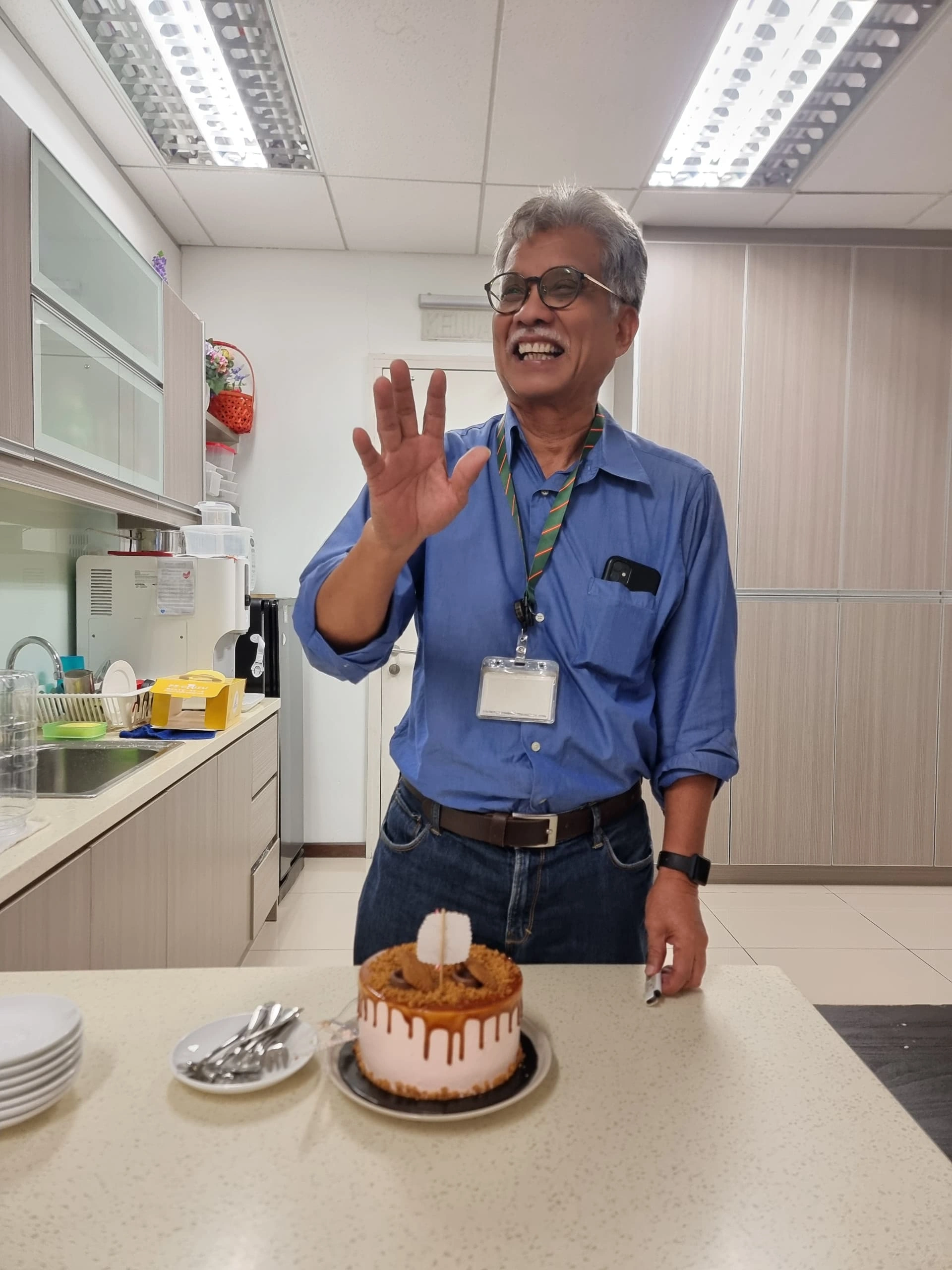 Celebration of Mr. Fuad's birthday in April 2024