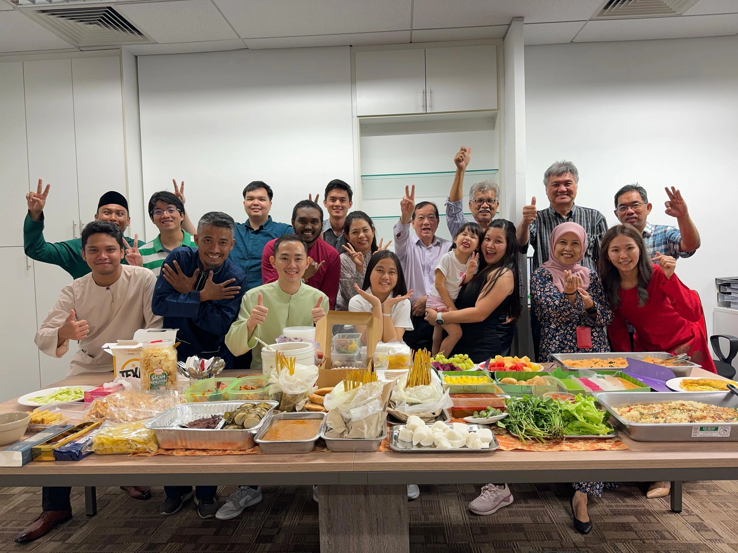 Potluck party for celebration of Hari Raya Aidilfitri 2024